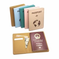 Porte-documents de voyage personnalisé en cuir PU pour passeport, cartes et billets – Modèle spécial pour entreprises