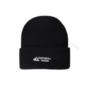 3D Embroidery <b>Beanie</b> Hat Natural Hiker Winter Thick Warm Acrylic <b>Beanie</b> Woven Knitted Cuffed Knit <b>Slouch</b> Cycling Hat for Travel - Product Image 1