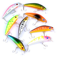Leurre de pêche 7cm/ 8G, plongeant de 0,3m à 1,2m, flottant, type minnow, appât dur artificiel, longue portée, appât en plastique dur