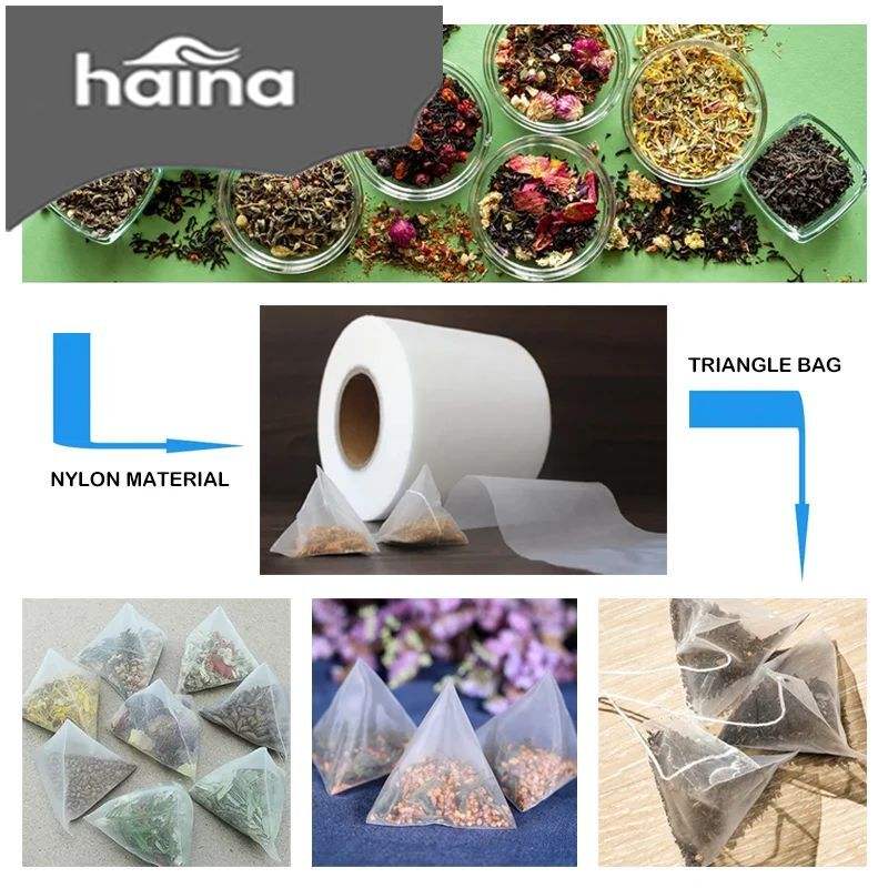 Tea Set Packing Automatic Triangle Tea Packing Machine Tea Sachet Packaging Machine Tea ...