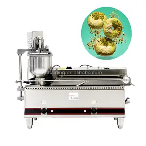 Endüstriyel kesici donut kızartma delik yapma makinesi otomatik donut şekillendirme topu makinesi makinesi mochi çörek yapmak için makine