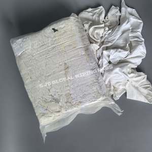 Paños de Limpieza Duraderos con Gran Absorción de Agua y Aceite, Trapos de Algodón Blanco Reciclado, Trapos de Peluche para Pintores - Product Image 1