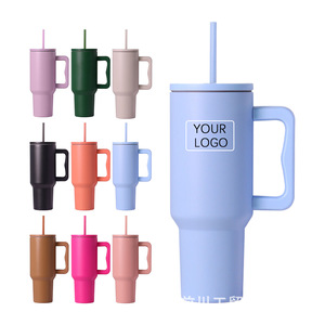 Stainless Steel Tumbler 40Oz Insulated With Straw Travel Mug For Home Office Outdoor Use - Product Image 2