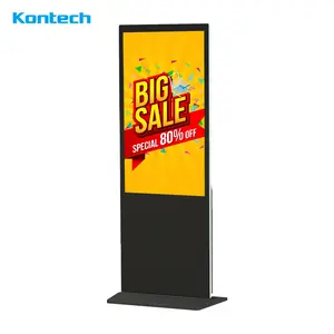 Mesin iklan Digital berdiri lantai 43 - 186 inci layar ritel layar iklan LCd vertikal & Horizontal