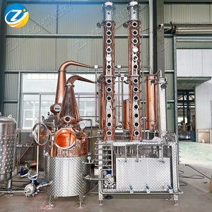 Sistema de destilación de torre de columna alta ZJ 300L, máquina para destilería de <span class=keywords><strong>alcohol</strong></span> de vodka con tanque de fermentación Mash Tun - Product Image 5