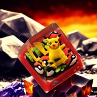 Customizable Resin 3D BaoKemeng Keycap Single Manual Cross Shaft for Mechanical Keyboard