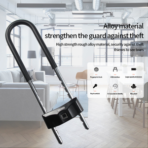 SENDE Candado para <span class=keywords><strong>bicicleta</strong></span>, huella dactilar, motocicleta, impermeable, antirrobo, candado de seguridad, Scooter, puerta eléctrica, accesorios, USB, <span class=keywords><strong>bicicleta</strong></span>, <span class=keywords><strong>ulock</strong></span> - Product Image 4