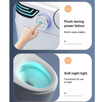 Cuvette de toilette intelligente automatique connectée au téléphone à commande vocale pour les Patients, nouvel arrivage