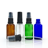 Flacons vides pour cosmétiques : Atomiseur liquide, pulvérisateur à brume fine, flacon pompe en verre ambré pour sérum capillaire, huiles essentielles et cosmétiques