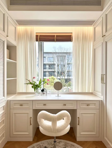 Miglior prezzo Multi-funzionale combinato toletta e guardaroba Design francese color crema guardaroba per la camera da letto - Product Image 4