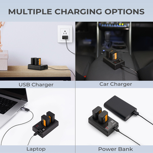Chargeur rapide double fente K&F Concept NP-FW50 pour batteries <span class=keywords><strong>Sony</strong></span> A6000 A6500 A6300 A6400 A7 A7II A7RII A7SII A7S A7S2 A7R A7R2 A55 - Product Image 3