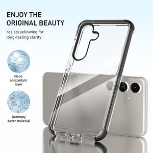 Soonleader Anti-amarillo Protector a prueba de golpes con parachoques de TPE Funda móvil para Samsung S24 y S24 <span class=keywords><strong>Plus</strong></span> - Product Image 2