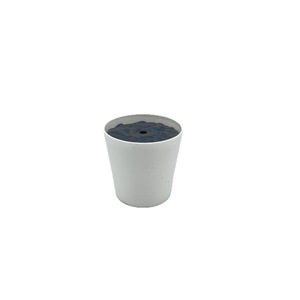 Pot de fleurs en plastique blanc avec couvercle 5,5 pouces, style simple, pour plantation intérieure et extérieure, décoration de jardin - Product Image 5