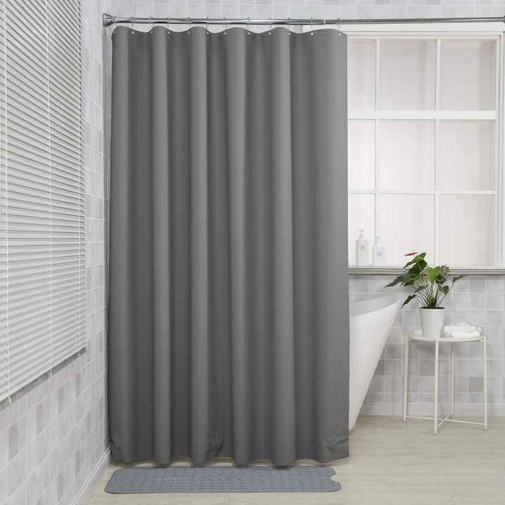 CF BCPE11 Modern Design Luxury Waterproof Solid Color Shower Curtains