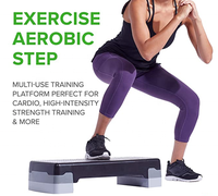 ONESTARSPORTS Prix d'usine Noir Trainer Work Out Step Réglable Gym Fitness Exercice Entraînement Aérobic Stepper
