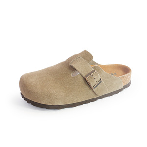 Scarpe Stile Birkenstock da Donna, Pantofole con Suola Spessa <span class=keywords><strong>in</strong></span> <span class=keywords><strong>Vera</strong></span> <span class=keywords><strong>Pelle</strong></span> Scamosciata, per Interno ed Esterno - Product Image 5