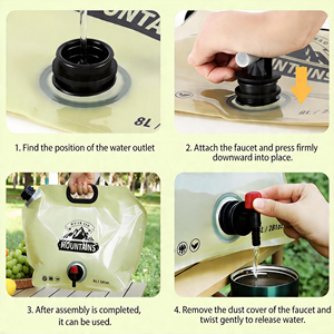 Bolsas de Envasado con Boquilla <span class=keywords><strong>INPACK</strong></span> Personalizables, de Grado Alimenticio, PET, para Camping, Jugos y Cerveza, Portátiles, de Gran Capacidad, 1-5L - Product Image 3