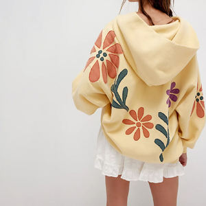 Sudaderas con Capucha Personalizadas para Mujer, Tallas Grandes, Bordado Chenille, Logotipo 3D, Parche Chenille - Product Image 2