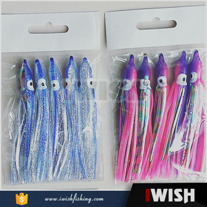 Factory 5 Pcs/Bag Cheap Price Soft Plastic Hoochie Skirts Lure Octopus Skirts Trolling Lure