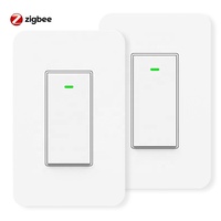 Zigbee saklar Pintar netral + kawat langsung, saklar alexa pintar 2 Cara 3 cara Rumah