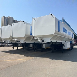 Semirremolque de 3 Ejes y 30 Toneladas para Transporte de Alimentos a Granel, Remolque de Descarga de Alimentos para Pollos, Precio de Fábrica - Product Image 6