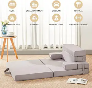 Tragbare Boden matratze Couch Wasch bares und faltbares Schlafs ofa