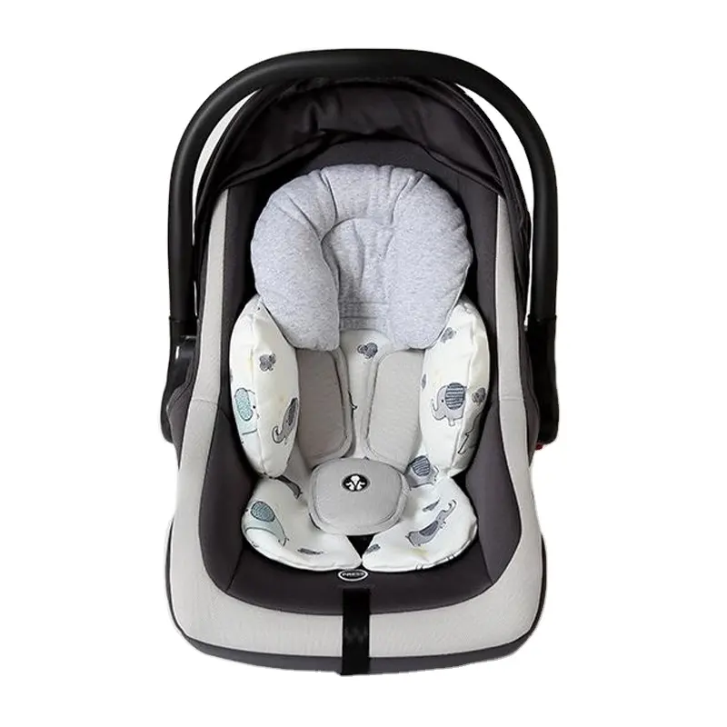 Mehrzweck-Baby-Wohnwagen-Kissen Trolley Baumwoll-Sitzpolsterstütze Kissen Babysitz-Kopfkissenstütze