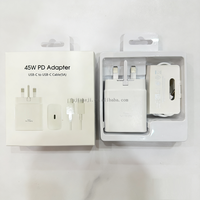 Chargeur rapide USB C PD 45W, port unique, type C, super rapide, avec câble de 1 m pour Samsung Galaxy S24/S23/S22/Note 20/S20/S21/S10