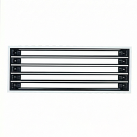 Grille de ventilation linéaire en forme de griffe sur mesure pour système de climatisation central avec conception à persiennes pour retour d'air