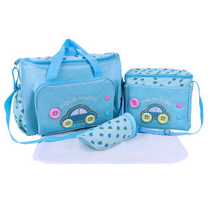 <span class=keywords><strong>Bolso</strong></span> Maternal Multifuncional de Cuatro Piezas con Cremallera, Diseño de Dibujos Animados, Estilo Oxford, para Coche, Bandolera, para Mamá, OEM Transfronterizo, Filipinas - Product Image 2
