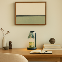 Lampe chauffe-cire électrique en verre à intensité variable avec minuterie pour la décoration intérieure (vente en gros)