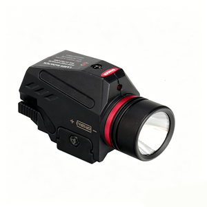 ไฟฉาย LED T6 สีแดงเขียว พร้อมไฟฉายในตัว ความสว่าง 240-350LM ชาร์จ USB ได้ ใช้ได้กับรางขนาด 11/20 มม. สำหรับใช้งานกลางคืนกลางแจ้ง - Product Image 5