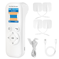 Appareil de massage manuel portable avec écran couleur de 1,8 pouce, 35 modes, stimulateur de soulagement de la douleur, électrodes métalliques, équipement de physiothérapie