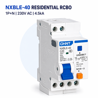 Disjoncteur différentiel CHINT NXBLE-40 35mm DIN Rail 10mA 30mA pour installateurs électriques