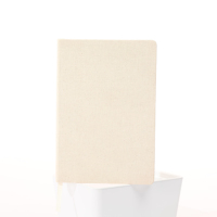 Buku Catatan Kertas Offset Hardcover Kain Linen Kustom A5/A6 Logo Timbul Jurnal Bisnis Hadiah Promosi Perusahaan OEM ODM