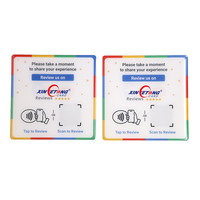 Etiqueta Adhesiva de Epoxy RFID para Compartir en Redes Sociales, Etiqueta NFC de 13.56MHz con Código QR para Acceso a Google, Facebook y Tiktok