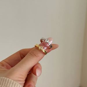 Anillos de Compromiso de Plata de Ley 925 con Diseño Clásico Dylam, Chapados en Oro de 18K y Rodio, con Circonita Cúbica 5A en Forma de Lágrima - Product Image 4