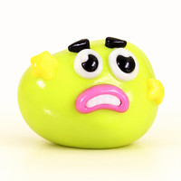 Jouet Squishy Drôle en Forme de Bouche de Chien avec une Expression Amusante, de Grandes Yeux et un Pressage Sensoriel Satisfaisant