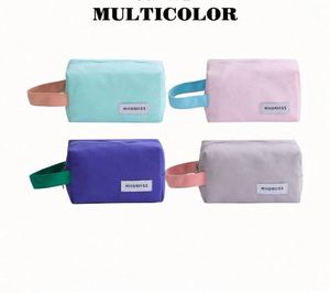 Bolsa de Maquillaje Colorida, Bolsa de Almacenamiento de Lona Simple con Colores Contrastantes, para Viajar, Llevar Acompañada de la Bolsa de Artículos de Aseo - Product Image 2