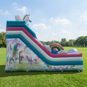 Toboggan aquatique gonflable de qualité commerciale en PVC sur mesure, château gonflable pour enfants, idéal pour la location commerciale et le divertissement - Product Image 2