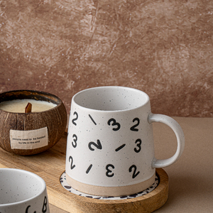 Tasses en céramique symbole mathématiques et musique, verres en porcelaine avec tirages de chiffres et de notes, tasses créatives pour la maison - Product Image 6