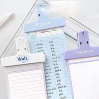 Gran oferta, Clip de cola larga para estudiantes simplificado, Clip magnético de papel bonito duradero, Clip de plástico Retro colorido ecológico