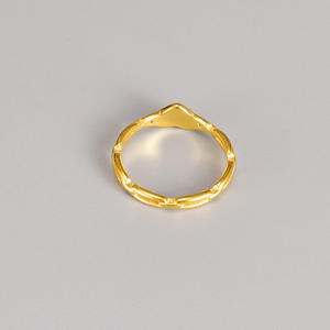 Anillo de Acero Inoxidable Chapado en Oro con Corazón, Joyería de Moda Impermeable y Antideslustre para Mujer, Novedad de <span class=keywords><strong>Verano</strong></span> - Product Image 5