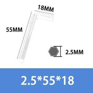 Clé hexagonale à tête <span class=keywords><strong>plate</strong></span> en L en acier inoxydable métrique de 3mm 4mm 8mm Clé Allen à bout sphérique DIN911 - Product Image 4
