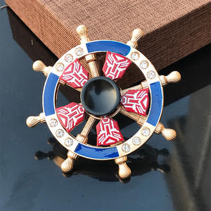 Coole promotionele speelgoedjes Dubbellaags Nieuwe Metalen Fidget Spinner Vingertop Fidget Spinners met Roer Zinklegering Hand Spinner Speelgoed - Product Image 2