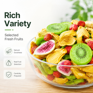 Croustilles de fruits mélangés cuites au four OEM en vrac <span class=keywords><strong>VF</strong></span>, 6 types : Kiwi, Fruit du Dragon, Fraise, Jackfruit – Snack sain et naturel, 10 kg, Prêt à consommer, 12 - Product Image 3