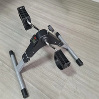 Mini vélo d'exercice compact et portable à pédale pour sous le bureau, machine de fitness cardio pour les bras et les jambes avec écran LCD