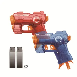 Transparant Eva Foam Air Soft Toy Gun Target Schietspel Jongens Speelgoed Pistool Met 2 Stuks Zachte Kogels Plastic Speelgoed Zachte Kogel Pistool - Product Image 2