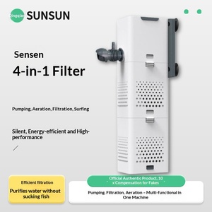 Petit filtre pour aquarium en plastique 5L, générateur d'oxygène, circulation, pompe à eau intégrée, purification de l'eau, oxygénation, trois-en-un - Product Image 3