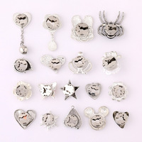 Broche en alliage de zinc plaqué argent en forme de hérisson, bijoux, décorations de col pour vêtements féminins, accessoires de bricolage, pierre de naissance de juillet